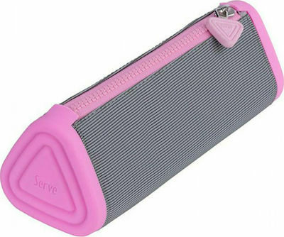 Serve Pencil Case with 1 Compartment Pink