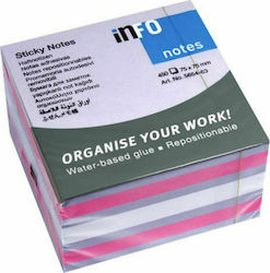Post-it Aufkleber Notizblöcke in Würfel 7,5x7,5cm Info Post-it Aufkleber Notizblöcke in Würfel 7,5x7,5cm Info