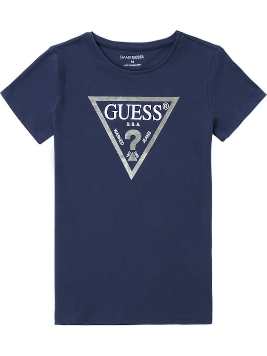 Guess Tricou pentru copii Albastru Habilla
