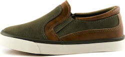 Love4shoes Kids Espradrilles Slip-On Khaki 8197C