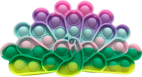 Pop It Fidget Peacock Silicone Multicolour