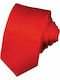 1412 Herren Krawatte Synthetisch Monochrom in Rot Farbe