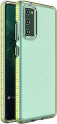 Hurtel Spring Back Cover Σιλικόνης Κίτρινο (Gal...