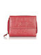 Luxus 2351-2 Small Leather Women's Wallet Red