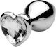 Naughty Toys Heart Base Plug Anal Mare Mare Tra...