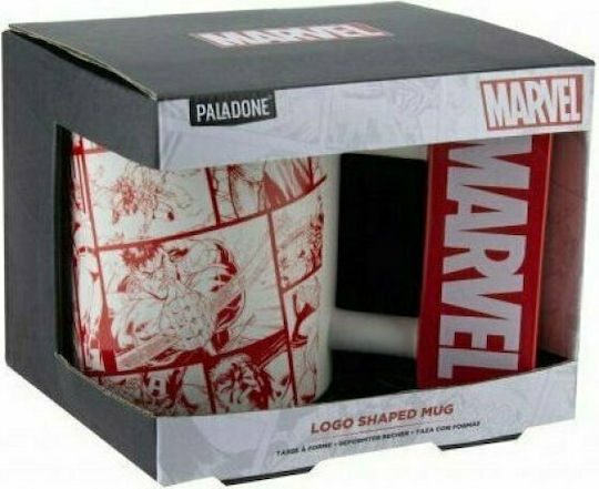 Paladone Marvel Logo Mug Ceramic White 450ml Paladone Marvel Logo Mug Ceramic White 450ml