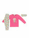 Εβίτα Kinder Schlafanzug Winter Rosa H-104 H104