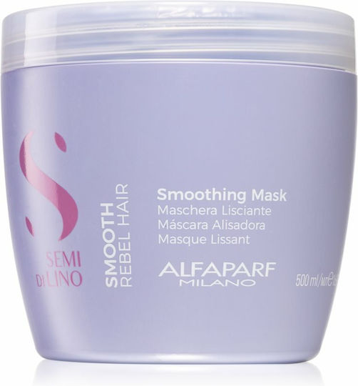 Alfaparf Milano Professional Semi Di Lino Smoothing Hair Mask for Anti-Frizz with Keratin 500ml