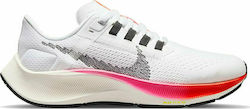 Nike Air Zoom Pegasus 38 Kids Running Shoes White / Football Grey / Pink Blast / Black