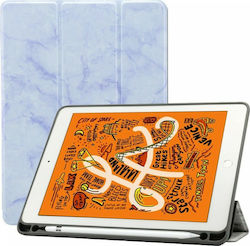 Flip Cover Δερματίνης Μάρμαρο Λευκό (iPad mini 4)
