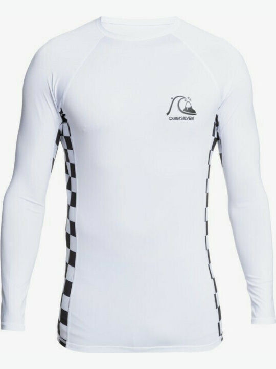 Quiksilver Arch This Long Sleeve UPF 50 UPF 50 Ανδρική Μακρυμάνικη Αντηλιακή Μπλούζα Λευκή