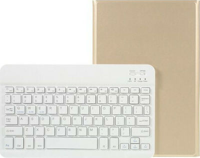 Flip Cover Synthetic Leather with Keyboard English US Gold (Galaxy Tab S5e 2019) 104100174C