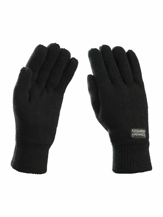 104-Α Μαύρα Ανδρικά Πλεκτά Γάντια
