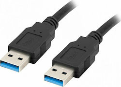 Lanberg CA-USBA-30CU-0005-BK USB 3.0 USB-A male σε USB-A male 0.5m Lanberg CA-USBA-30CU-0005-BK USB 3.0 USB-A male σε USB-A male 0.5m
