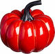 JK Home Decoration Decorative Pumpkin made of Ceramic Material Red 16x16x15cm 1pcs