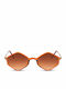Solo-Solis Sonnenbrillen mit Orange Rahmen und Orange Verlaufsfarbe Linse NDL2369