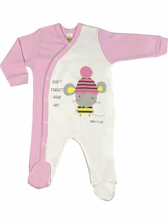 Nina Club Mouse Onesie Mouse Pink