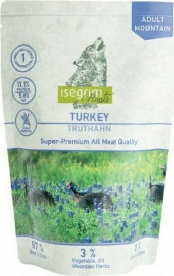 Isegrim Pouch Nassfutter Hunde in Beutel mit Türkei ohne Getreide & Gluten 410gr