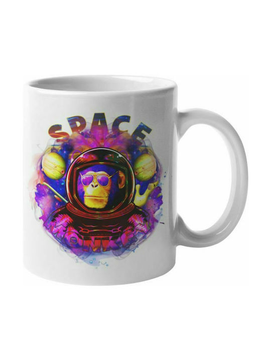 Ceramic mug Space Monkey