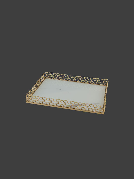 La Vista Δίσκος Γάμου από Μέταλλο με Καθρέπτη σε Χρυσό Χρώμα