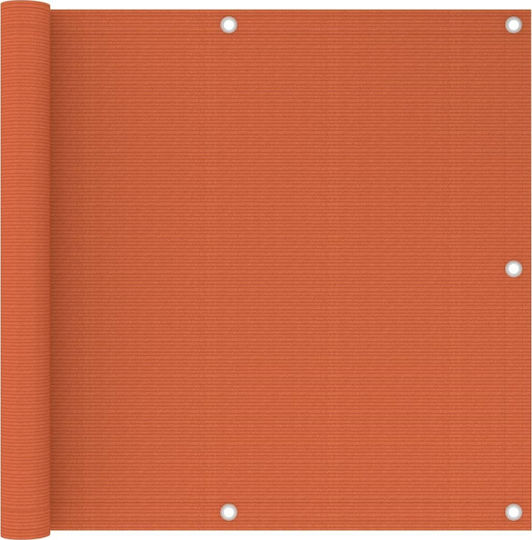 vidaXL Shade Divider Orange With Hoop 0.9x5m 160gr/m² made of HDPE