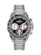Jacques Lemans Liverpool Men's Watch 40mm Chronograph Battery with Silver Metal Bracelet