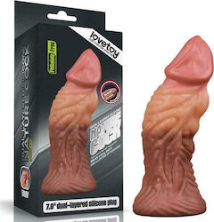 Lovetoy Dildo din sticlă Flesh 18cm