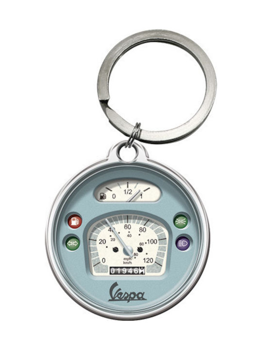 Nostalgic Art Set Brelocuri Portofele Vespa - Tacho Metalice 2 Bucăți