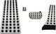 Carner KPMB01 Car Pedal Set for Mercedes Benz C Aluminum Silver 4pcs
