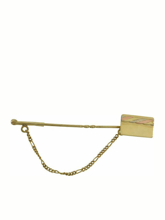 Mertzios.gr Clips pentru cravată din Aur 14K în culoarea Auriu