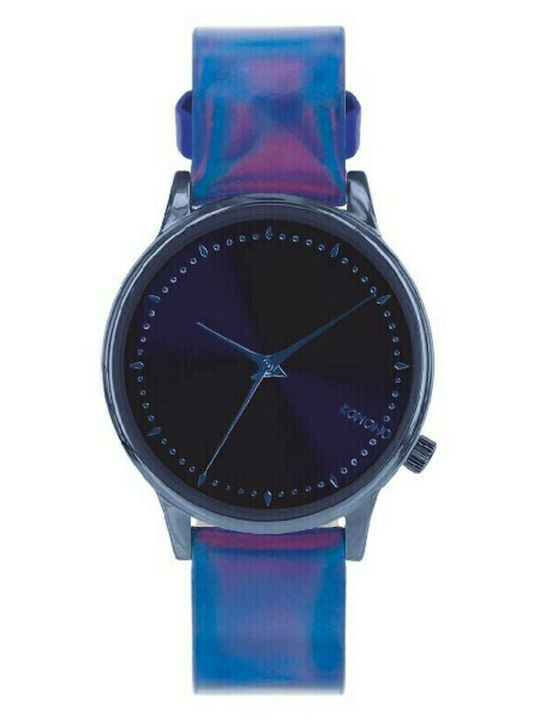 Estelle Womens Watch 35mm Battery with Blue Leather Strap