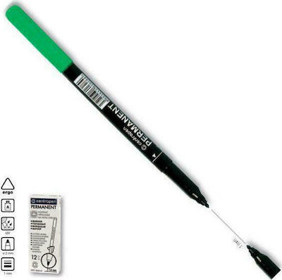 Centropen Permanent Marker 1mm Green