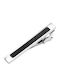 Carbon Fiber Tie Clip Black / Silver
