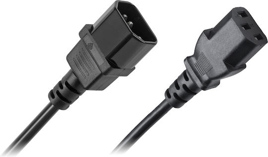 Cabletech IEC C13 - IEC C14 Cable 0.5m Μαύρο KPO2770-0.5