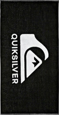 Quiksilver Salty Trims Πετσέτα Θαλάσσης Μαύρη 160x80εκ.