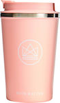 Neon Kactus Flamingo Glass Thermos Stainless Steel BPA Free Pink 380ml with Mouthpiece STA380PF