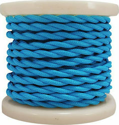 Elvhx Textile Fabric Cable 2x0.75mm² Light Blue EL338023