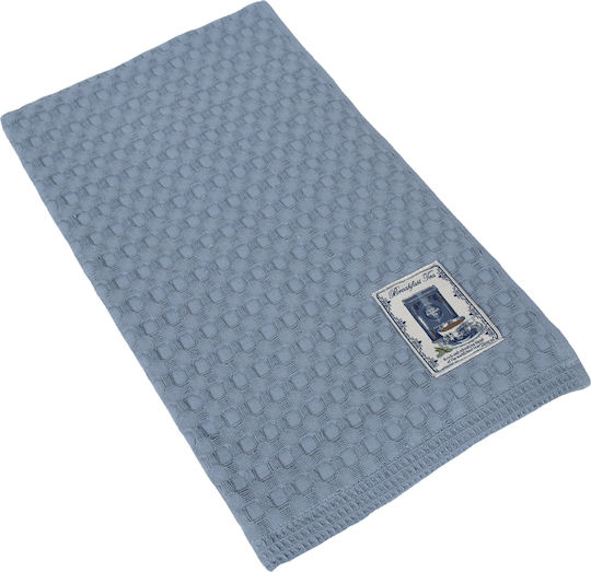 Dimcol Ποτηρόπανο από 100% Βαμβάκι σε Μπλε Χρώμα 50x70cm