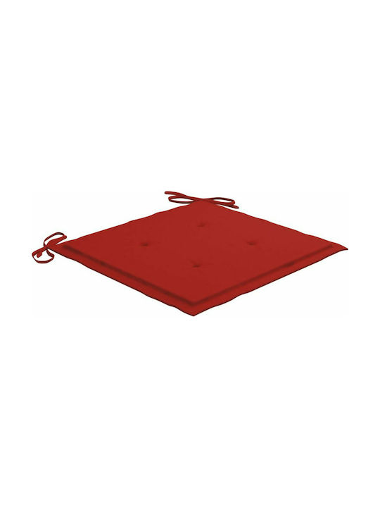 vidaXL Garden Chair Cushion Red 4pcs 50x50cm.