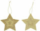 Iliadis Christmas Star Ornament Gold 2pcs