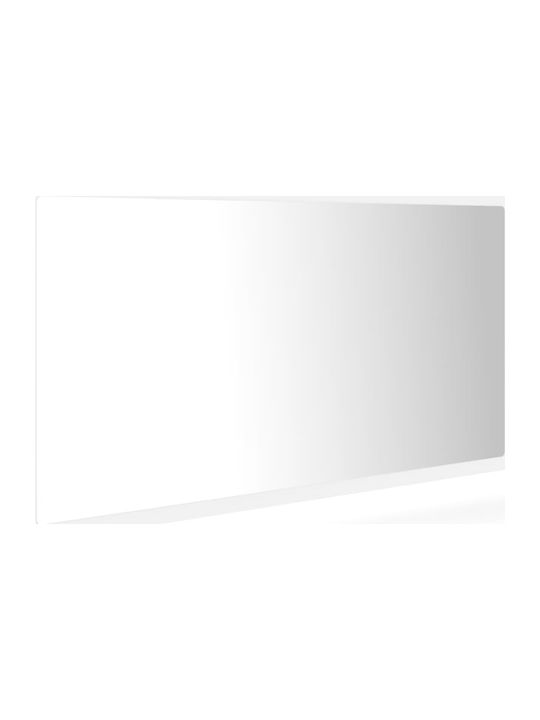 vidaXL Rectangular Bathroom Mirror Led made of Particle Board 90x37cm