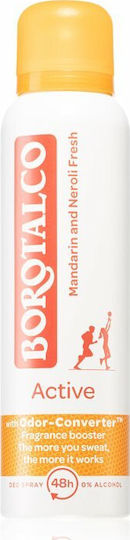 Borotalco Mandarin & Neroli Active with Odor Converter 48h Deo Deodorant 48h als Spray 150ml
