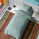 Dimcol Solid Single Cotton Duvet Cover 160x240 Aqua