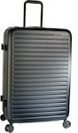 Samsonite Spinner Large Travel Suitcase Hard Black with 4 Wheels Height 75cm.