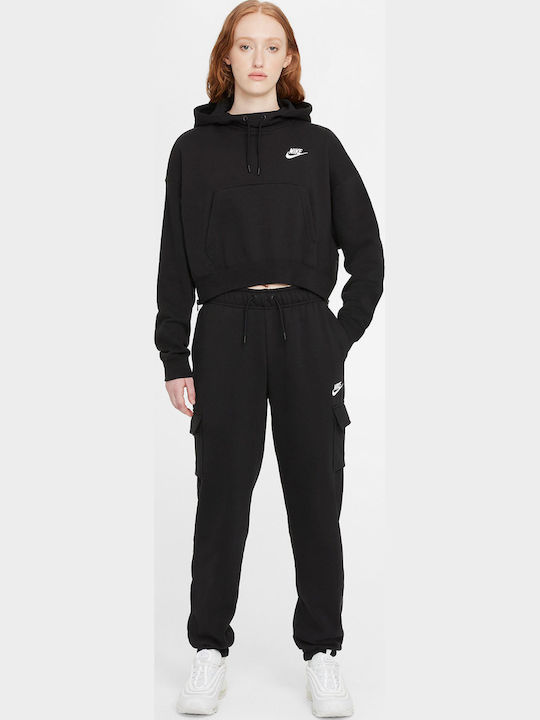 Sportswear Essentials Παντελόνι Φόρμας με Λάστιχο Μαύρο