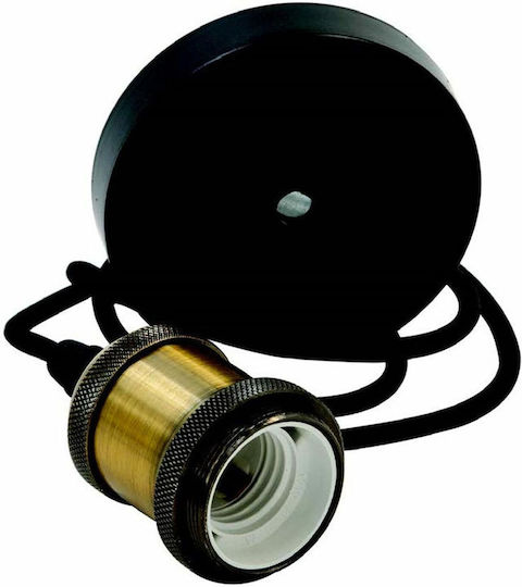 Vito Pendant Light Black with Socket E27