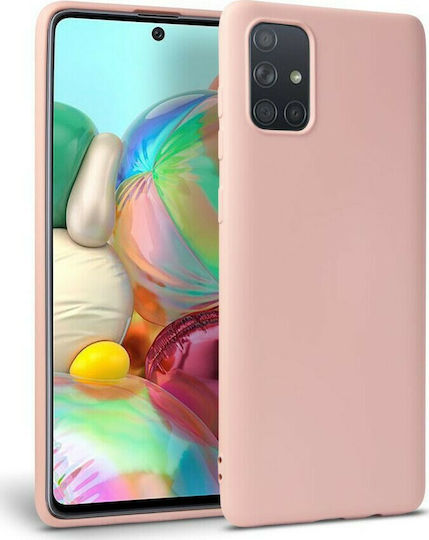 iLike Matt Back Cover Silicon Roz (Galaxy A41)