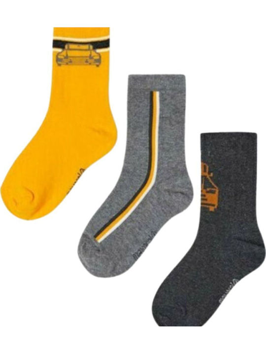 Mayoral Kids' Socks Knee-High Yellow 3 Pairs