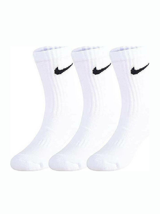 Nike Șosete Sport Lungi pentru Copii PERFORMANCE Albe 3 Perechi