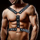 IntoYou Fabrio Light Chest Bondage Harness For Men Schwarz FI-454